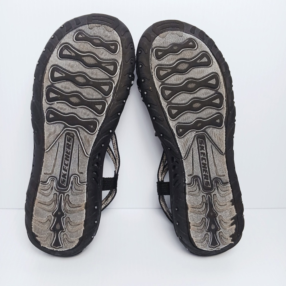 Skechers Outdoor Lifestyle Womens Black White Multi Strap Sandals Size 8.5 - Picture 8 of 8